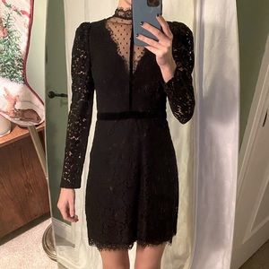 Express xs black lace dress
